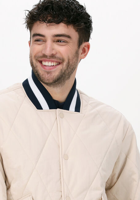 Beige TOMMY JEANS Jack TJM DIAMOND QUILTED BOMBER - large
