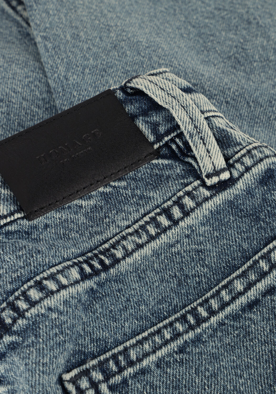 Blaue HOMAGE Straight leg jeans MARILYN LAYERED STRAIGHT JEANS - large