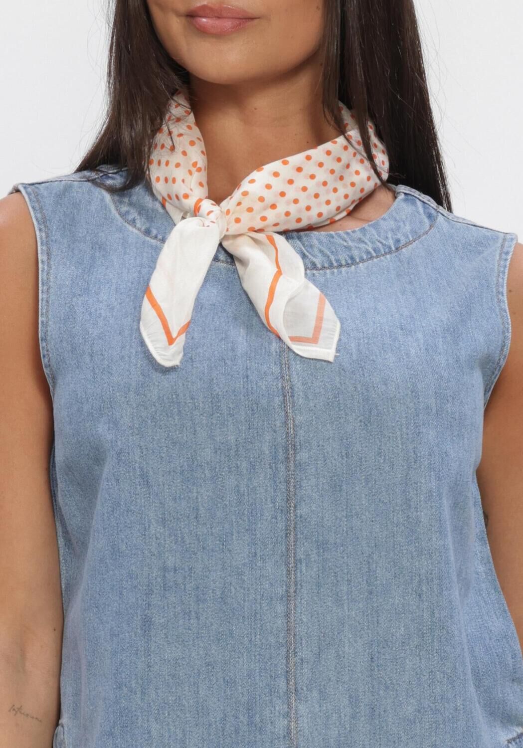 Blaue OBJECT Top OBJROSIE S/L LO DENIM TOP - large