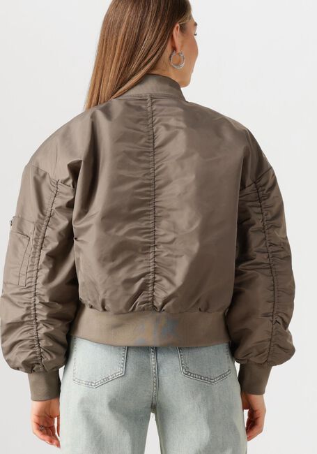 Taupe MY ESSENTIAL WARDROBE Jack HELGAMW SHORT BOMBER JACKET - large