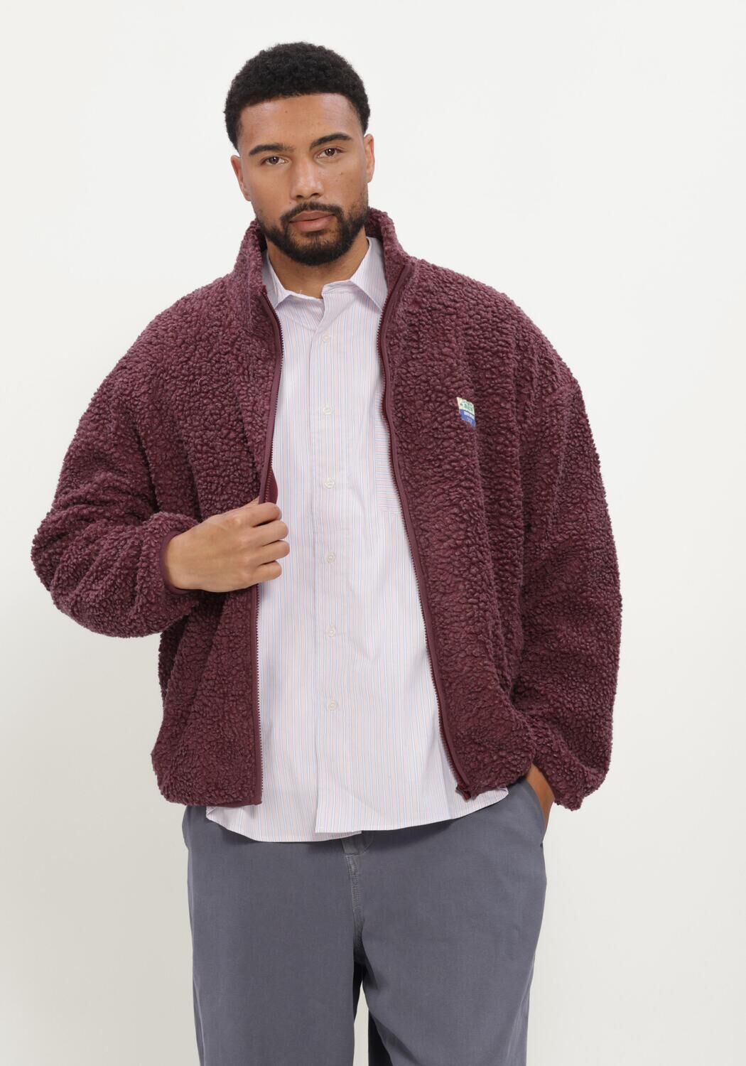Bordeaux AMERICAN VINTAGE Strickjacke HOKTOWN ZIP - large