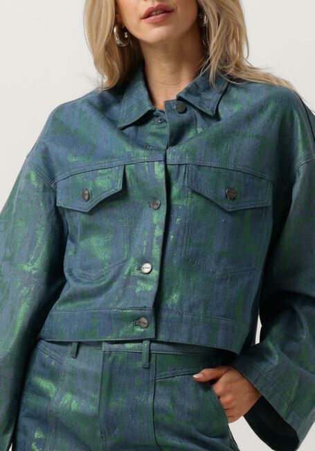 Grüne REFINED DEPARTMENT Jeansjacke PIP - large