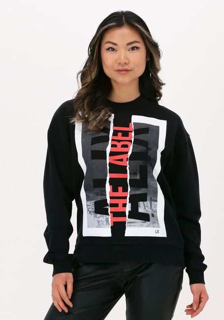 Schwarze ALIX THE LABEL Sweatshirt LADIES KNITTED ALIX PATCH SWEATER - large