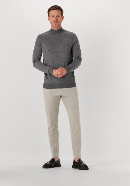 Graue PROFUOMO Rollkragenpullover PULLOVER MOCK NECK MERINO - large