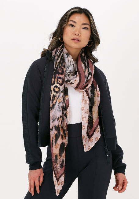 Braune GUESS Schal PRINTED SCARF - large