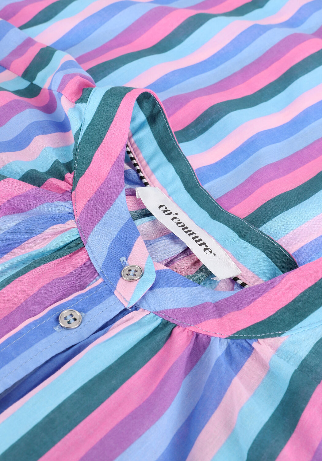 Mehrfarbige/Bunte CO'COUTURE Blusen CELINA MULTI STRIPE SHIRT - large
