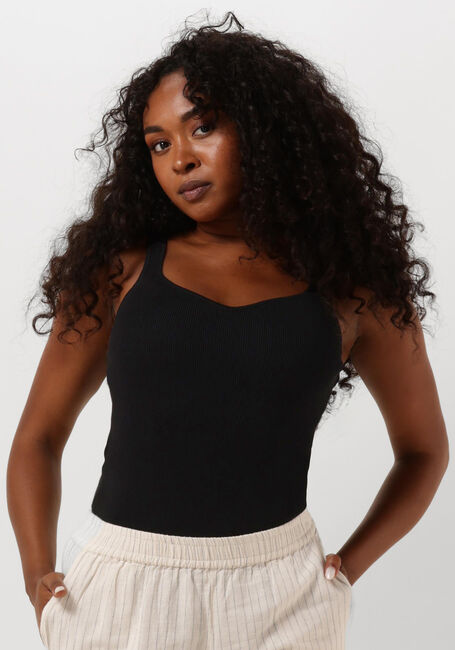 Schwarze NEO NOIR Top HANORA KNIT TOP - large