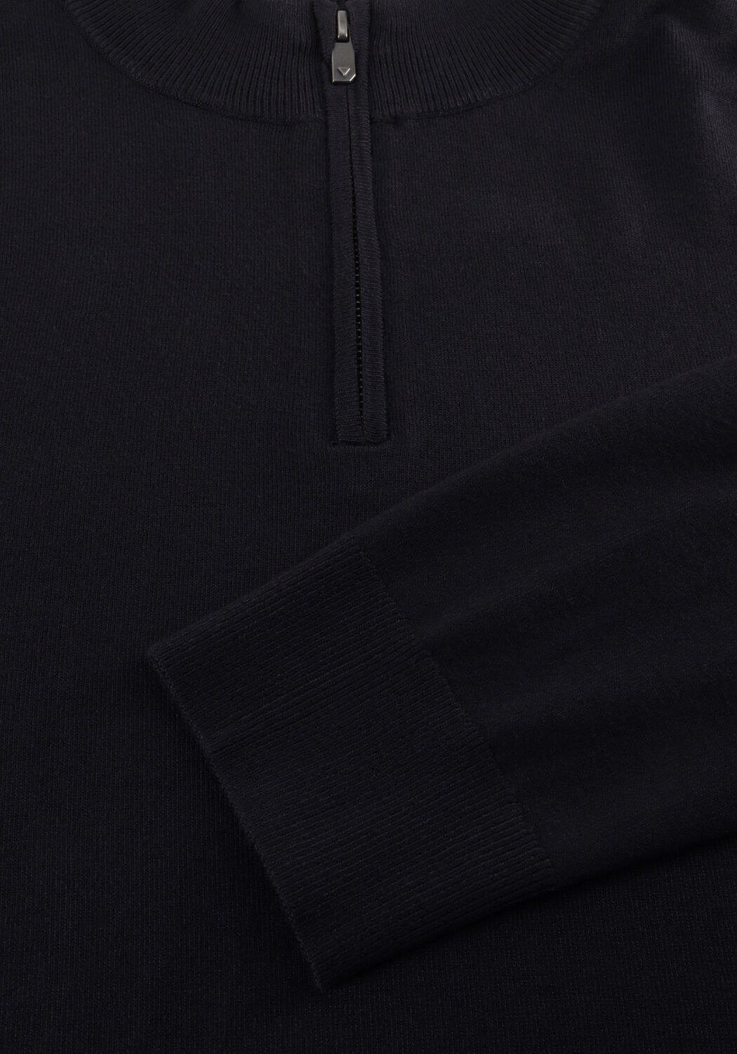 Dunkelblau PURE PATH Pullover ESSENTIAL KNITWEAR HALFZIP SWEATER - large