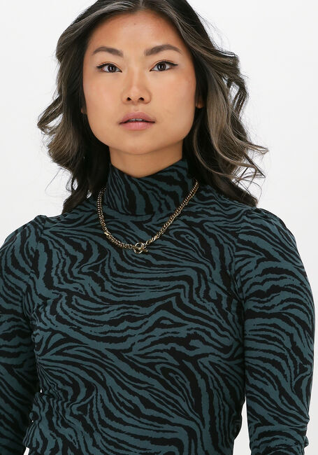 Grüne COLOURFUL REBEL Top NEYO ZEBRA PEACHED TURTLENECK  - large