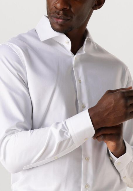 Weiße PROFUOMO Klassisches Oberhemd FINE TWILL - SLIM FIT - NON IRON - large