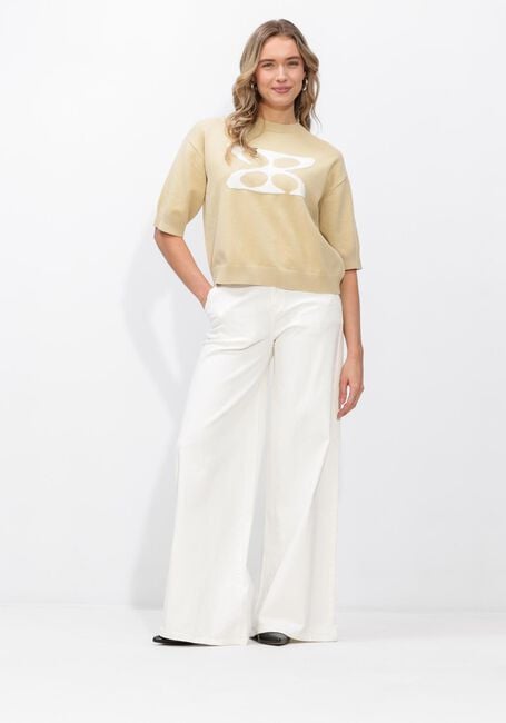 Beige STUDIO AR Pullover ISIDRE VISCOSE KNIT - large