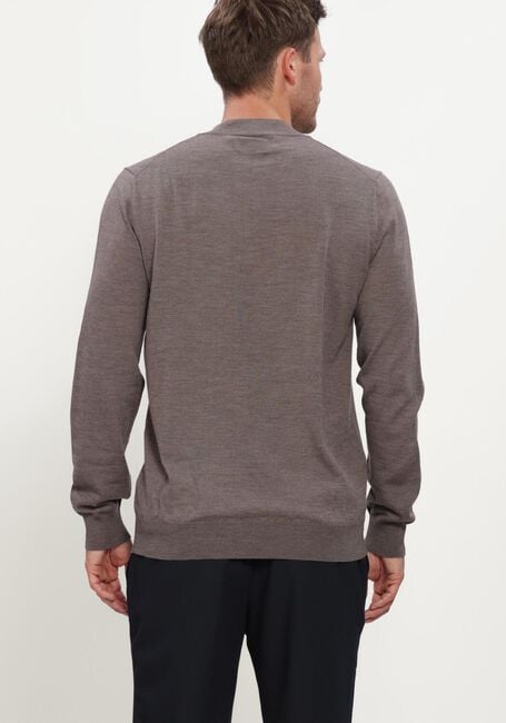 Taupe STEFANO LAURAN Pullover HALF ZIP MERINO - large
