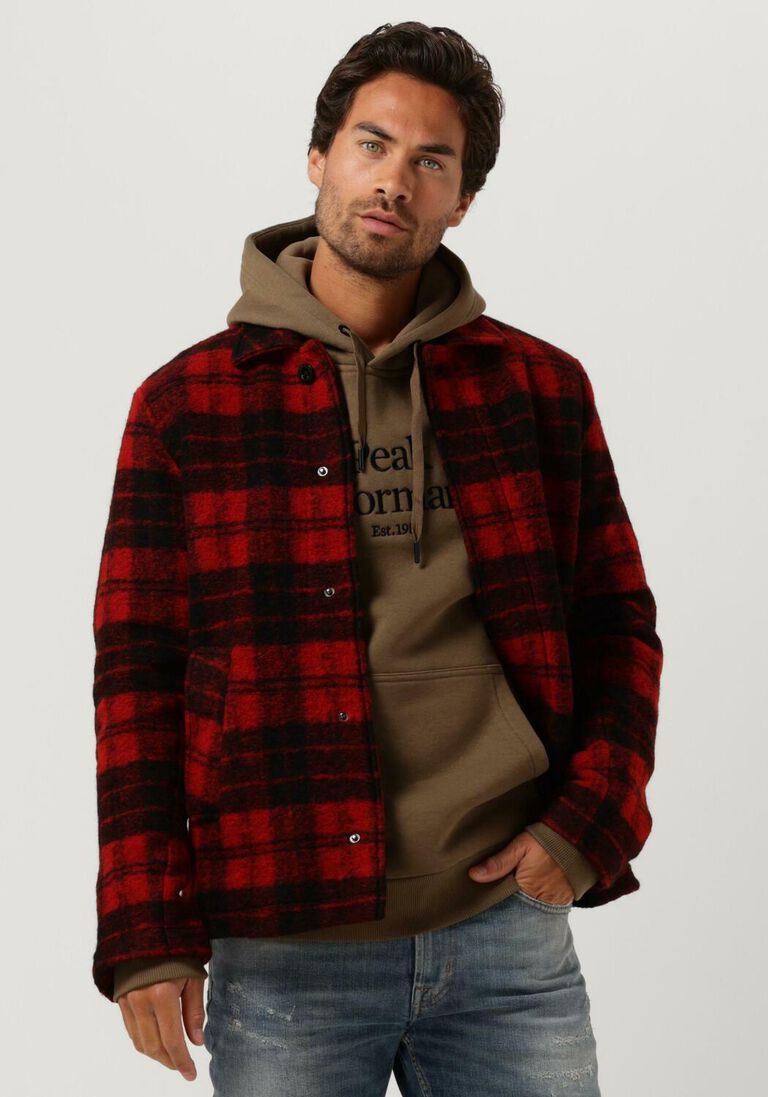 rote peak performance overshirt wool shirt