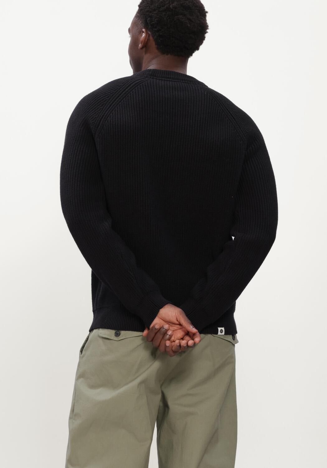 Schwarze ANERKJENDT Pullover AKSUNE PATENT KNIT - large