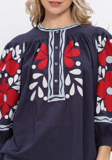 Dunkelblau ANTIK BATIK Blusen OXO BLOUSE - large