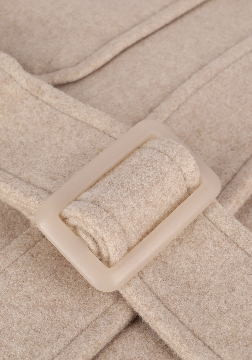 Beige NA-KD M&auml;ntel CHEST POCKET BELTED JACKET - large