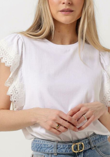 Weiße TWINSET MILANO T-shirt KNITTED BLOUSE - large