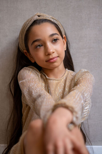 Goldfarbig LIKE FLO Haarbänder NAYA FLO HEADBAND - large