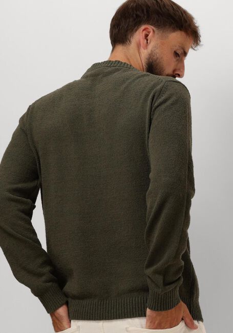 Grüne SELECTED HOMME Pullover SLHLOOP LS KNIT CREW NECK - large