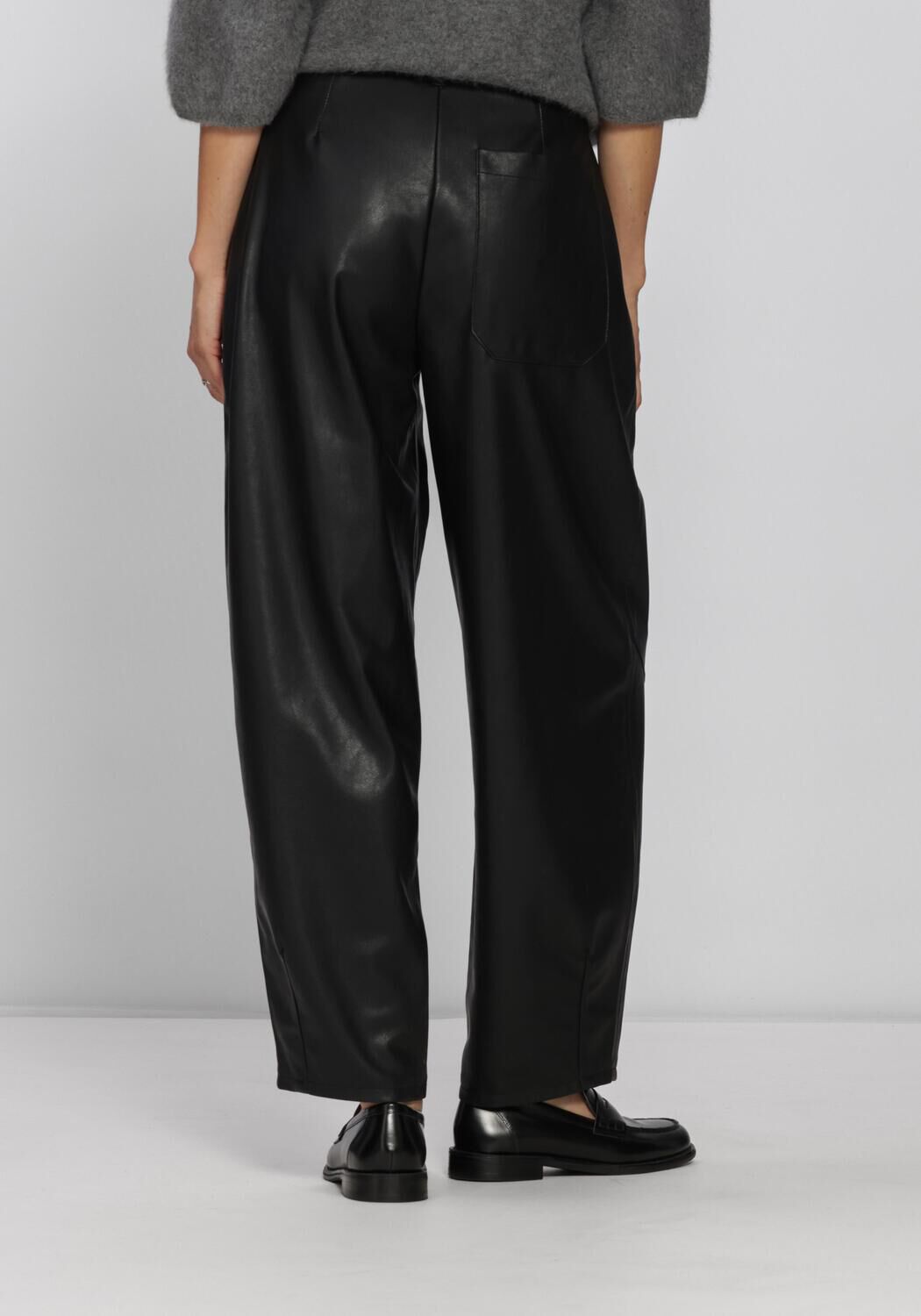 Schwarze KNIT-TED Weite Hose ALBA PANTS - large
