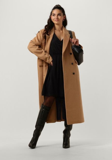 Camelfarbene SCOTCH & SODA Mäntel DOUBLE BREASTED WOOLEN COAT - large