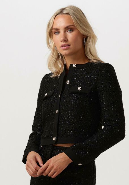 Schwarze GUESS Blazer CLARISSA TWEED JACKET - large