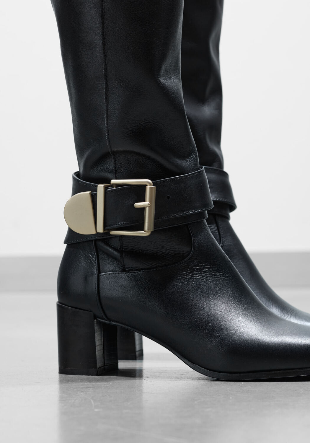 Schwarze LINA LOCCHI Hohe Stiefel 8596 - large