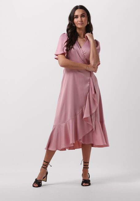 Hell-Pink Y.A.S. Midikleid YASTHEA 2/4 MIDI WRAP DRESS S. - large