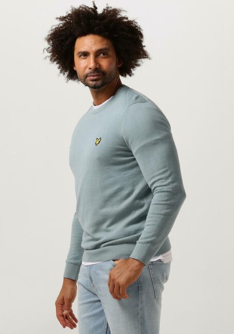 Blaue LYLE & SCOTT T-shirt COTTON CREW NECK JUMPER - large
