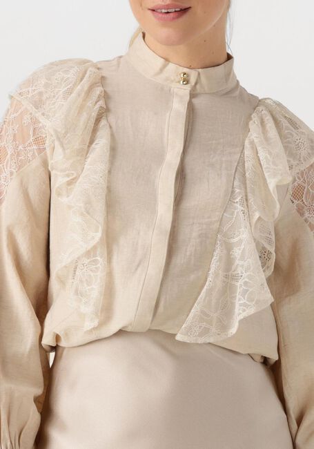 Beige BRUUNS BAZAAR Blusen YONA SHIRT - large