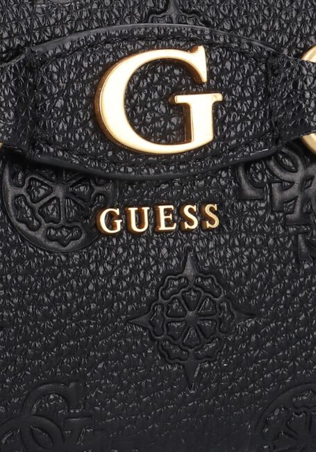 Schwarze GUESS Portemonnaie IZZY PEONY SLG MED ZIP - large