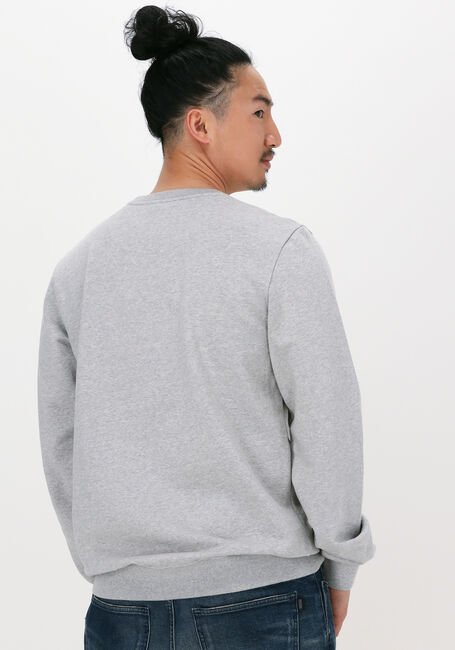 Hellgrau BLS HAFNIA Sweatshirt COMPASS CHEST APPLIQUE CREWNEC - large