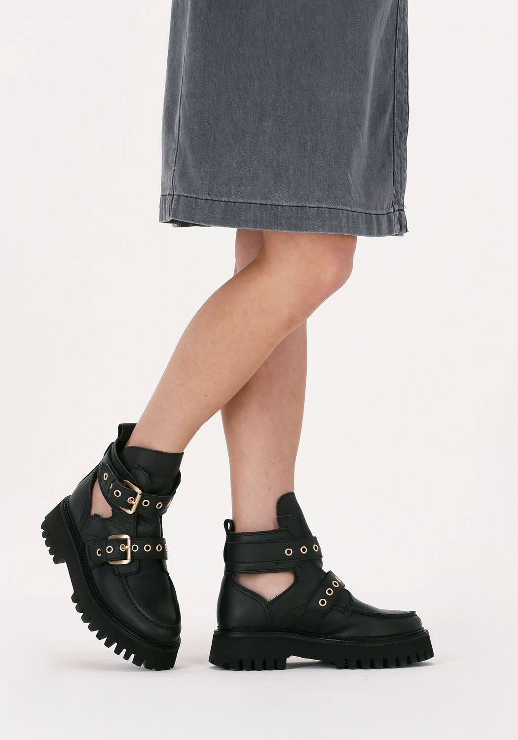 Schwarze BRONX Ankle Boots GROOV-Y 47322 - large