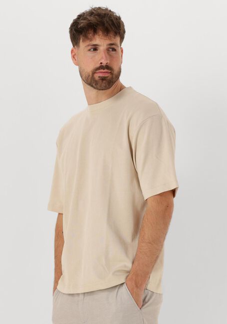 Beige SELECTED HOMME T-shirt SLHLOOSEOSCAR SS O-NECK TEE NOOS - large