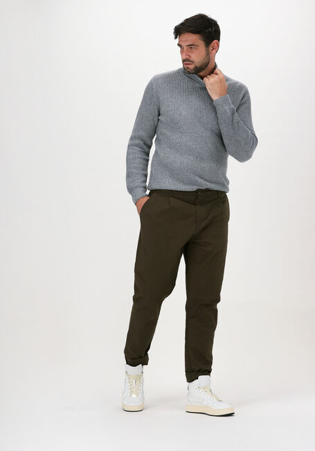 Dunkelgrün ANERKJENDT Chino AKJULIUS COTTON PLEAT PANT - large