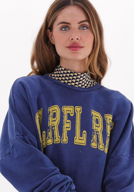 Blaue COLOURFUL REBEL Sweatshirt CR ACID WASH DROPPED SHOULDER SWEAT - large