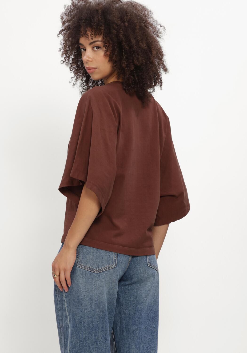Braune CATWALK JUNKIE Top BATSLEEVE TSHIRT - large