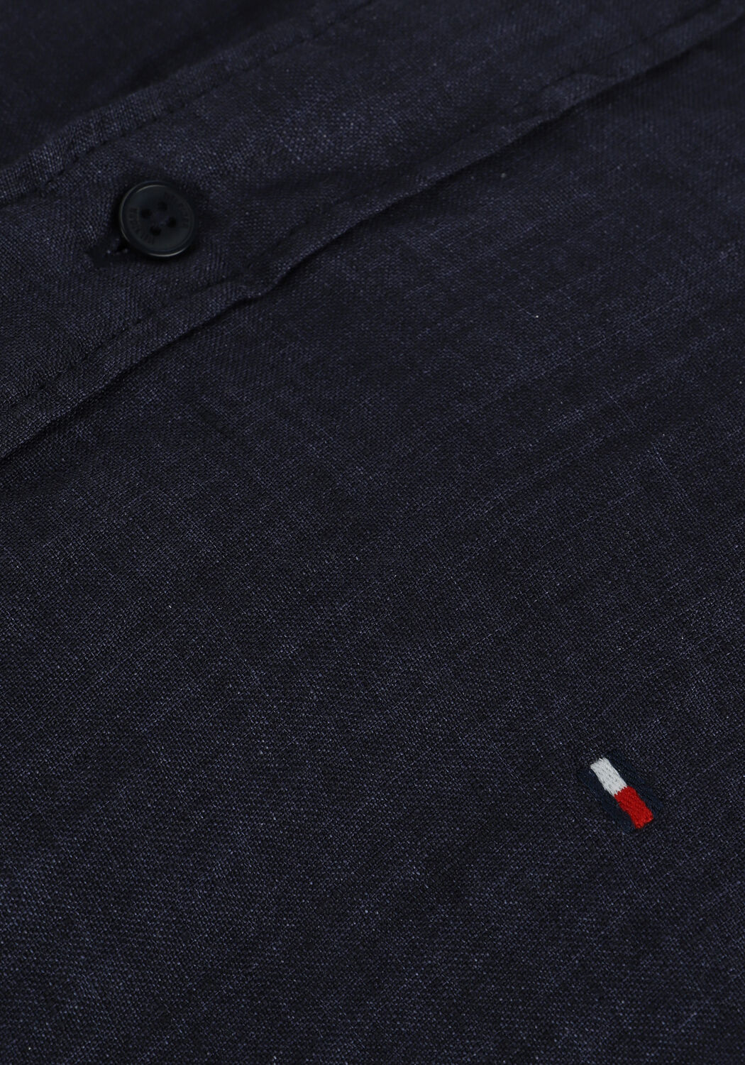 Dunkelblau TOMMY HILFIGER Casual-Oberhemd PIGMENT DYED LINEN RF SHIRT - large