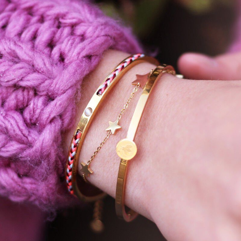 Silberne MY JEWELLERY Armb&auml;nder CORD BANGLE - large