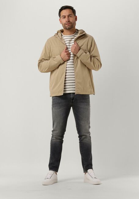 Olive ANERKJENDT T-shirt AKKIKKI S/S STRUCTURE STRIPE - large