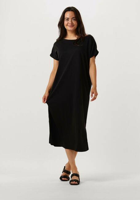 Schwarze MINUS Midikleid OPHELIA BOAT NECK SHORT SLEEVE MIDI MODAL DRESS - large