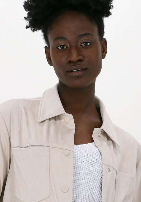 Sand SIMPLE Blusen WOVEN SHACKET - large