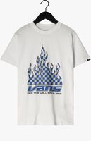 Weiße VANS T-shirt REFLECTIVE CHECKERBOARD FLAME SS WHITE - medium