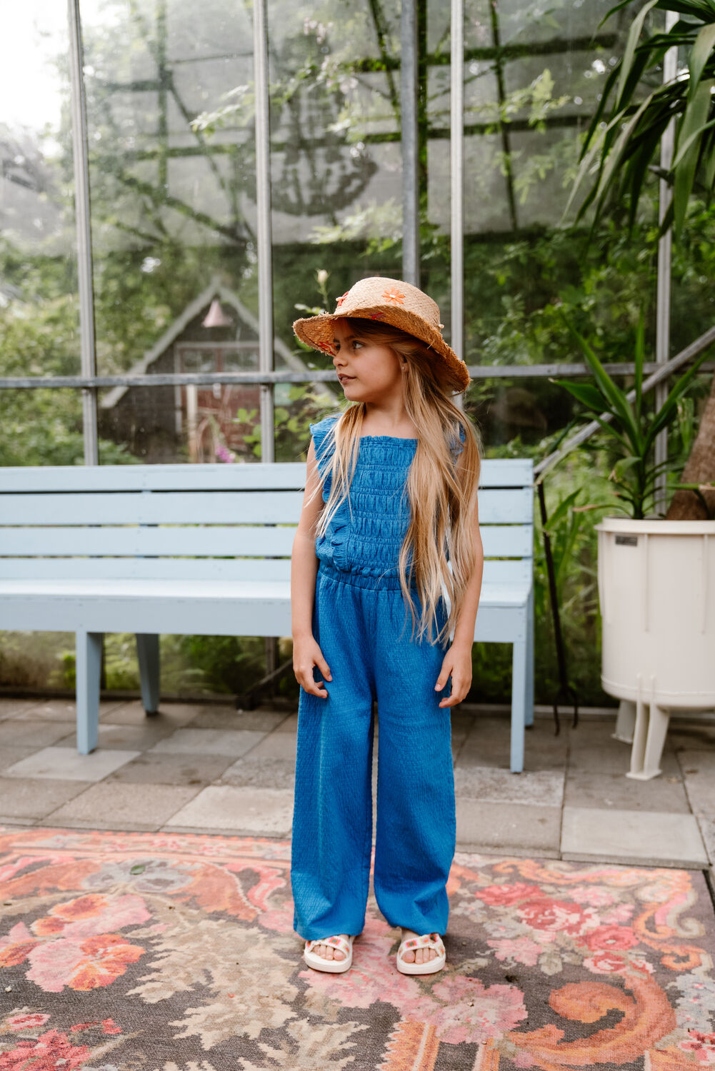 Blaue DAILY7 Playsuits JUMPSUIT RUFFLE - large