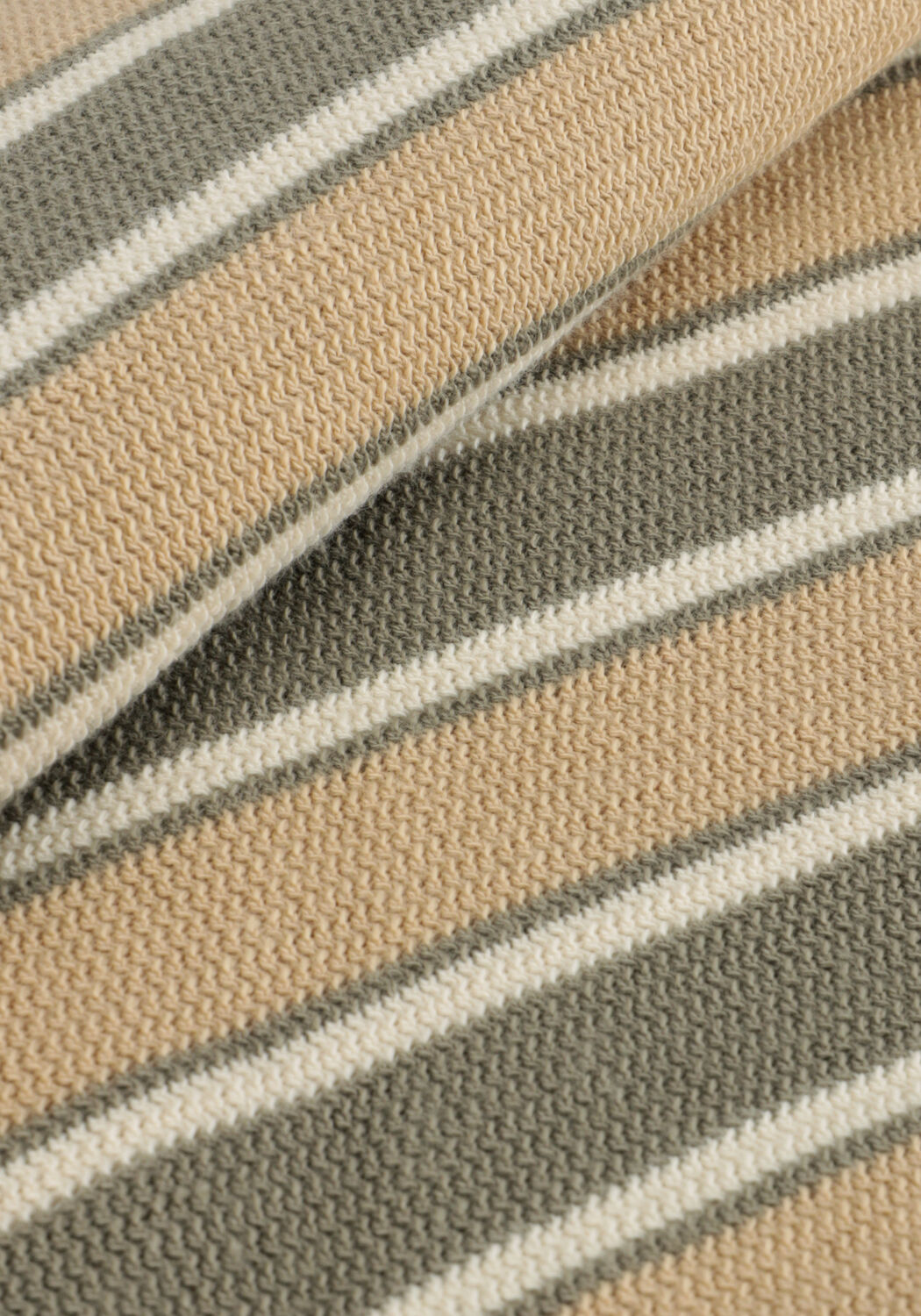 Camelfarbene DAILY7 Polo-Shirt T-SHIRT STRIPE - large