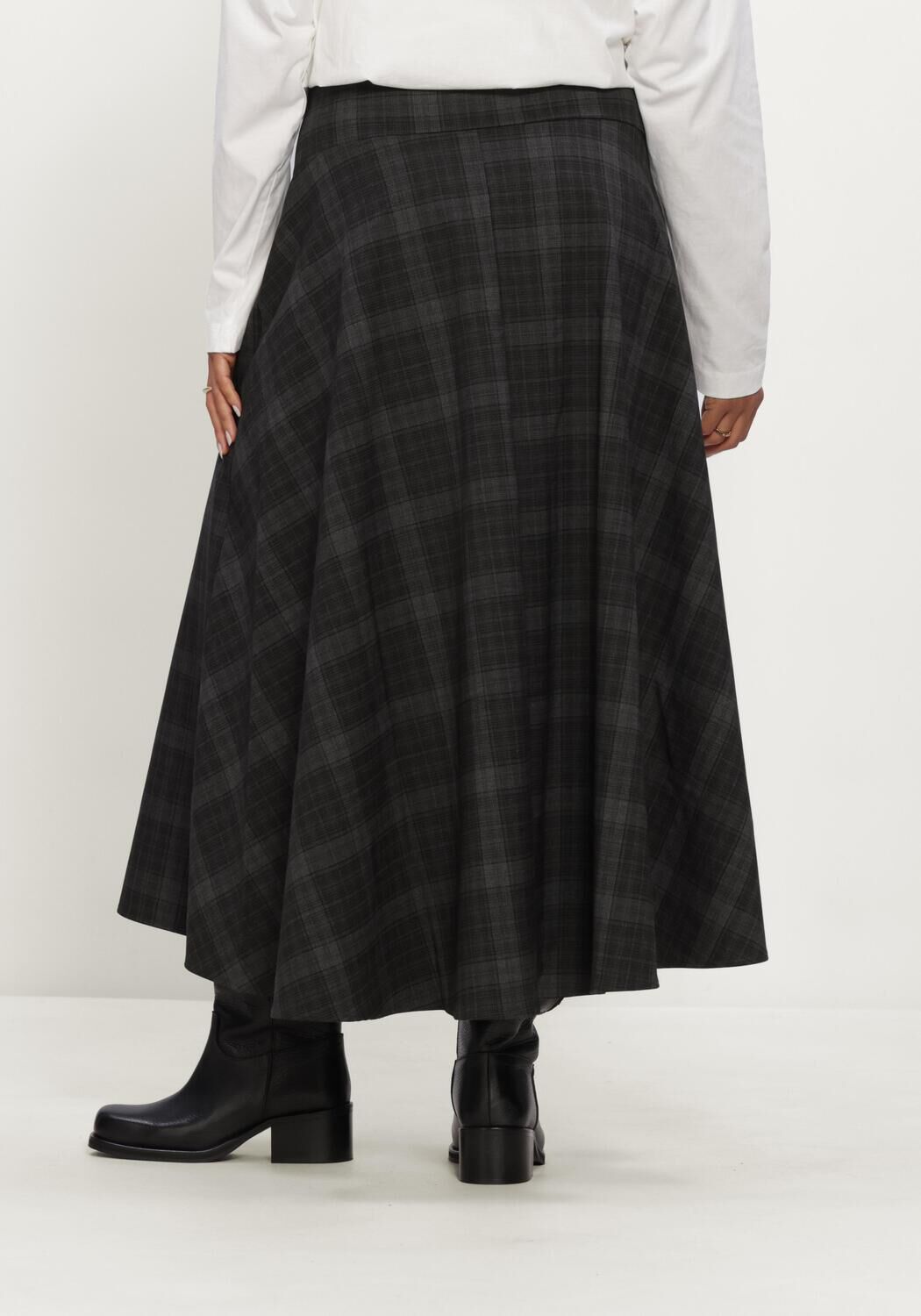Graue OBJECT Midirock OBJDIENA HW LONG SKIRT - large