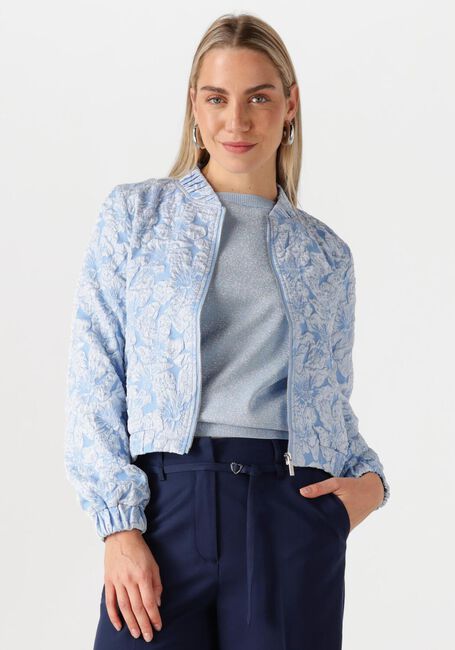 Hellblau JANSEN AMSTERDAM Jack JOSIEN JASJE J 275 JACQUARD BOMBER LONG SLEEVE - large
