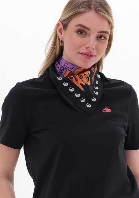 Schwarze SCOTCH & SODA T-shirt REGULAR-FIT ORGANIC COTTON T-SHIRT WITH DETACHABLE BANDANA - large