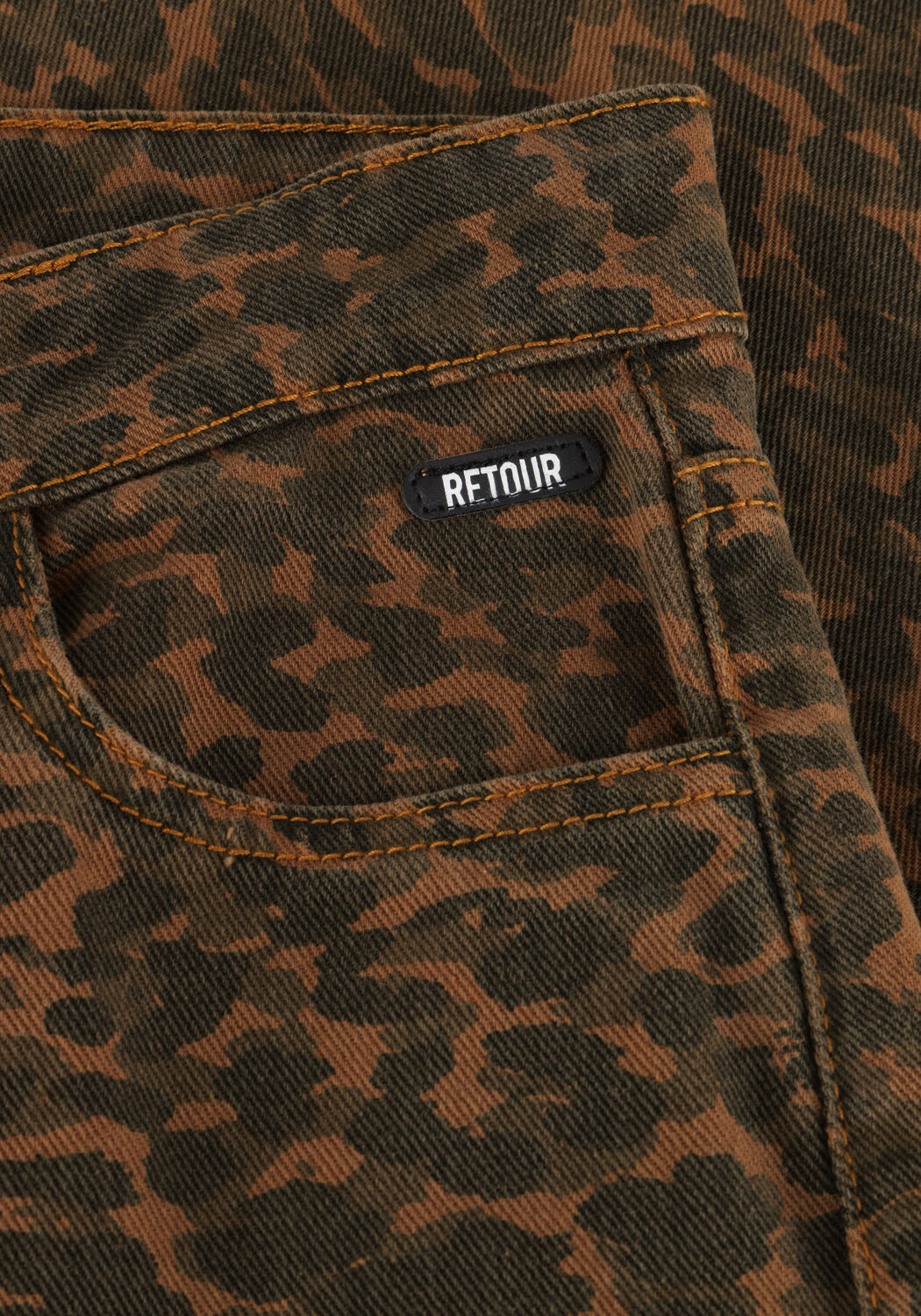 Khaki RETOUR Wide jeans PEGGY - large