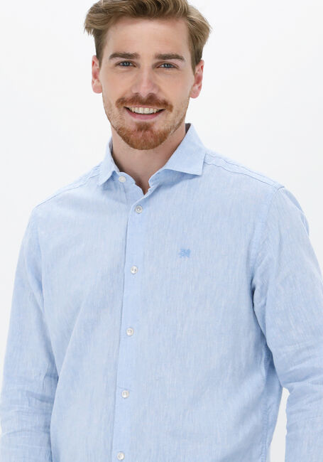 Hellblau VANGUARD Casual-Oberhemd LONG SLEEVE SHIRT COTTON LINEN - large